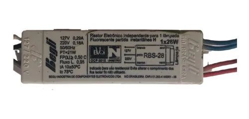 Reator Eletrônico para Lâmpada Fluorescente 1x28w Begli