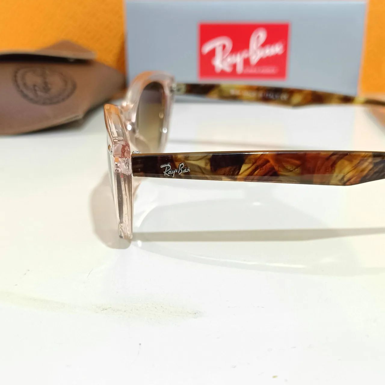 Óculos de Sol Ray Ban Nina Rosa feminino novo  - Foto 4