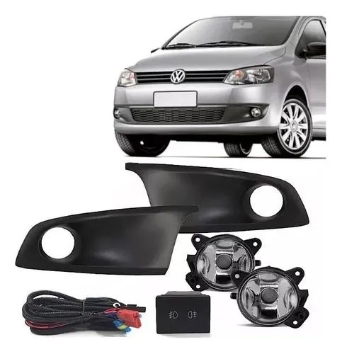 Kit Farol Milha Fox 2010 2011 A 2014 Botão Modelo Original