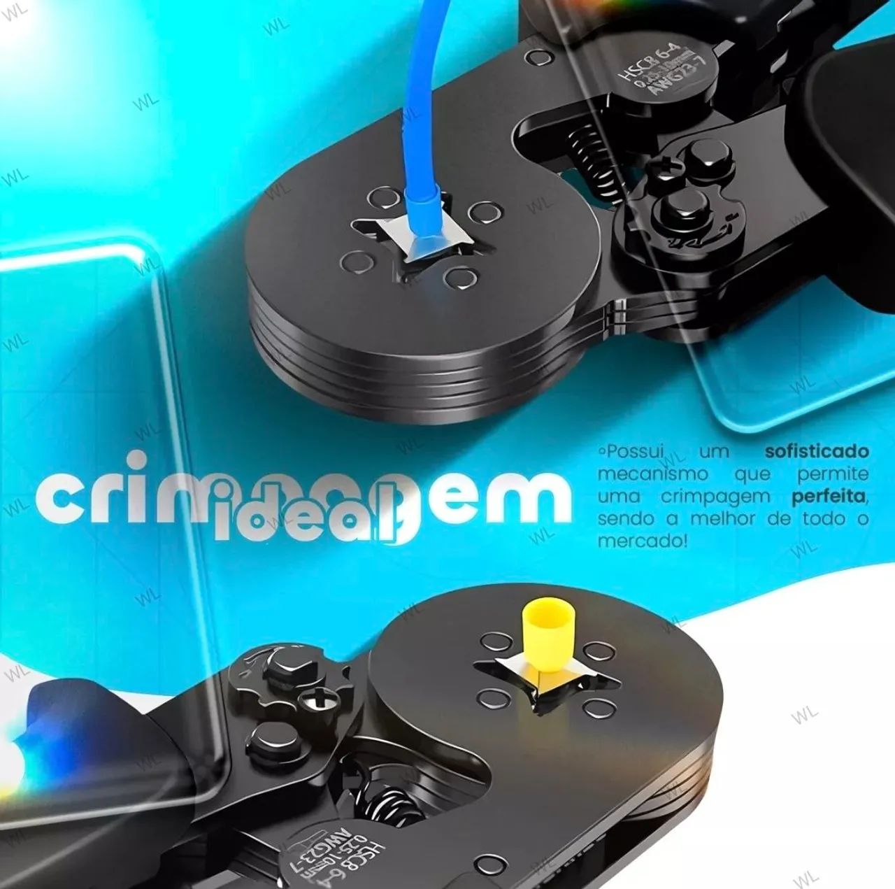 Kit Alicate+ Desencapador + Terminal Ilhós de 0,25 a 10mm! - Foto 4
