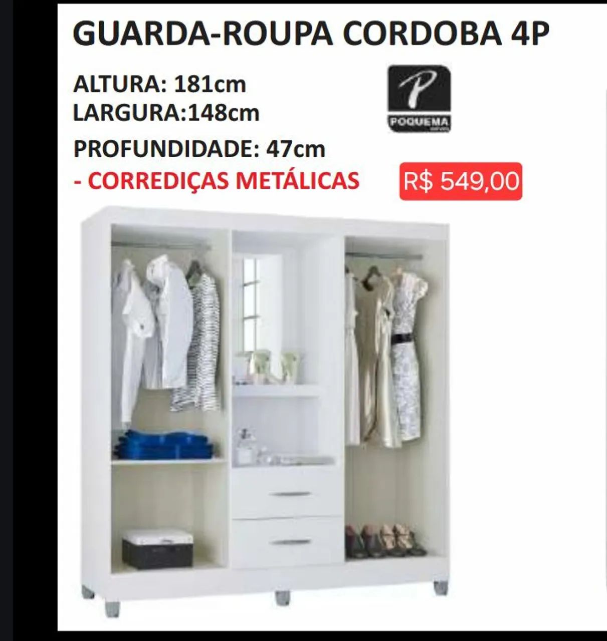 Guarda-Roupa (leia a descrição) - Foto 3