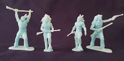 Forte Apache conjunto de 4 indios - Foto 4