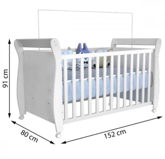 Berço Mini Cama com Regulagem de Altura 100% MDF (ENTREGAS EM ATÉ 24h)!  - Foto 4