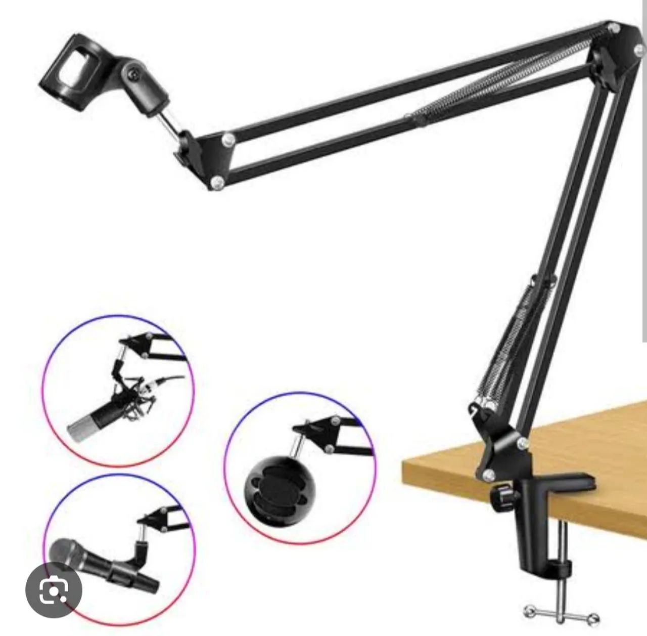 Suporte para microfone de mesa