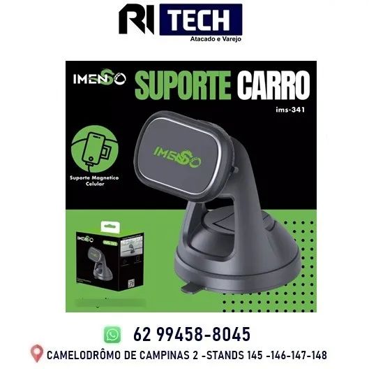 Suporte Veicular Magnético Fixação Segura Painel Imenso IMS341