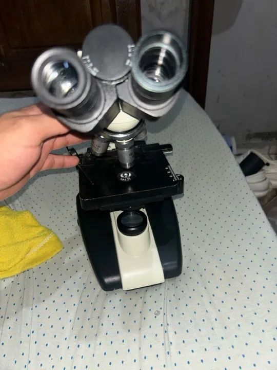 Microscópio binocular