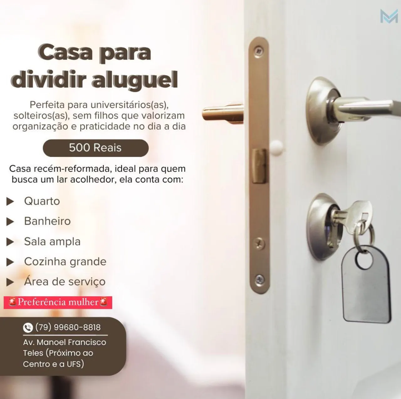 Quarto para alugar
