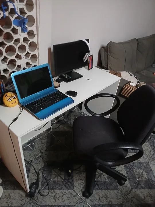 Mesa escritorio + cadeira 360
