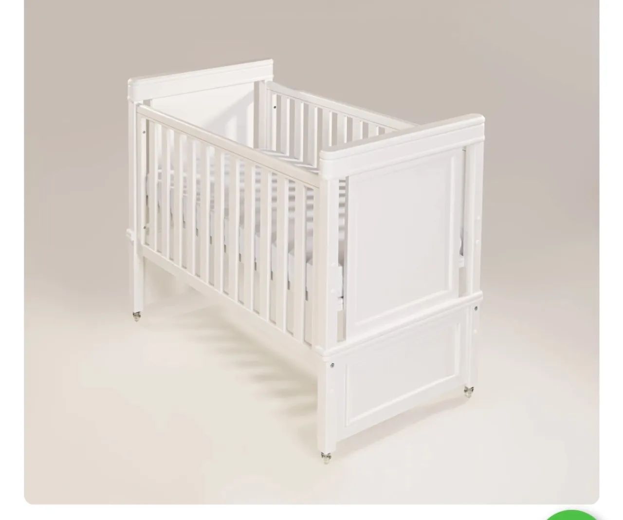 Berço Cama Infantil Branca com Detalhes - Foto 3