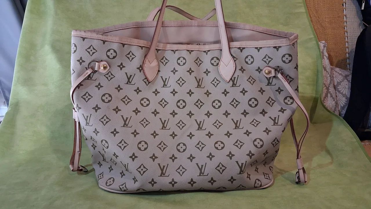 Bolsa Couro Louis Vitton. Beje - Foto 3