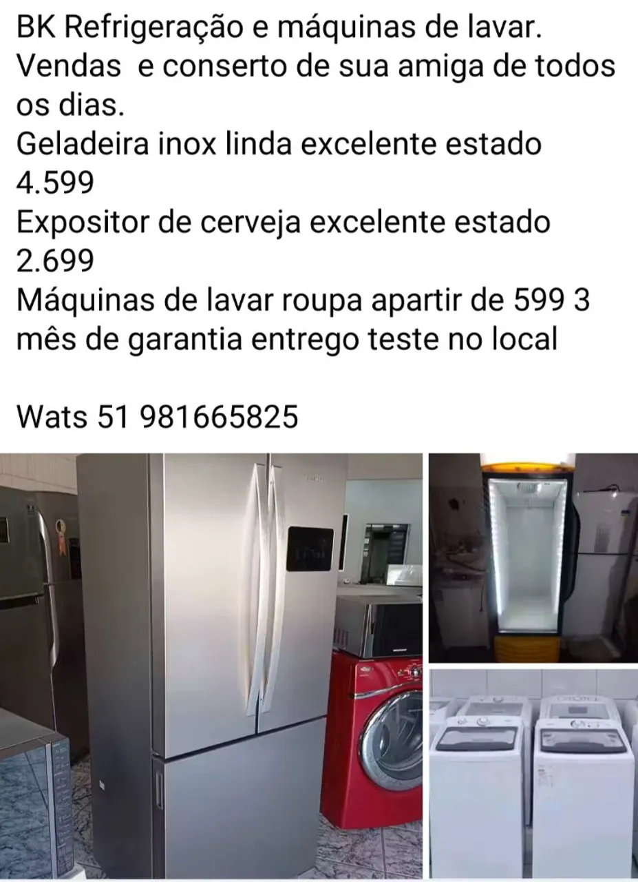 Geladeira Inox e Expositor de Cerveja - Oportunidade!