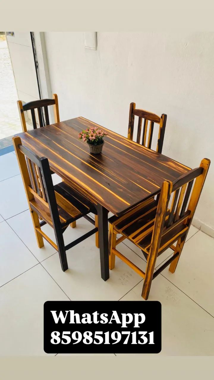 CONJUNTOS FIXOS COM 4 CADEIRAS 