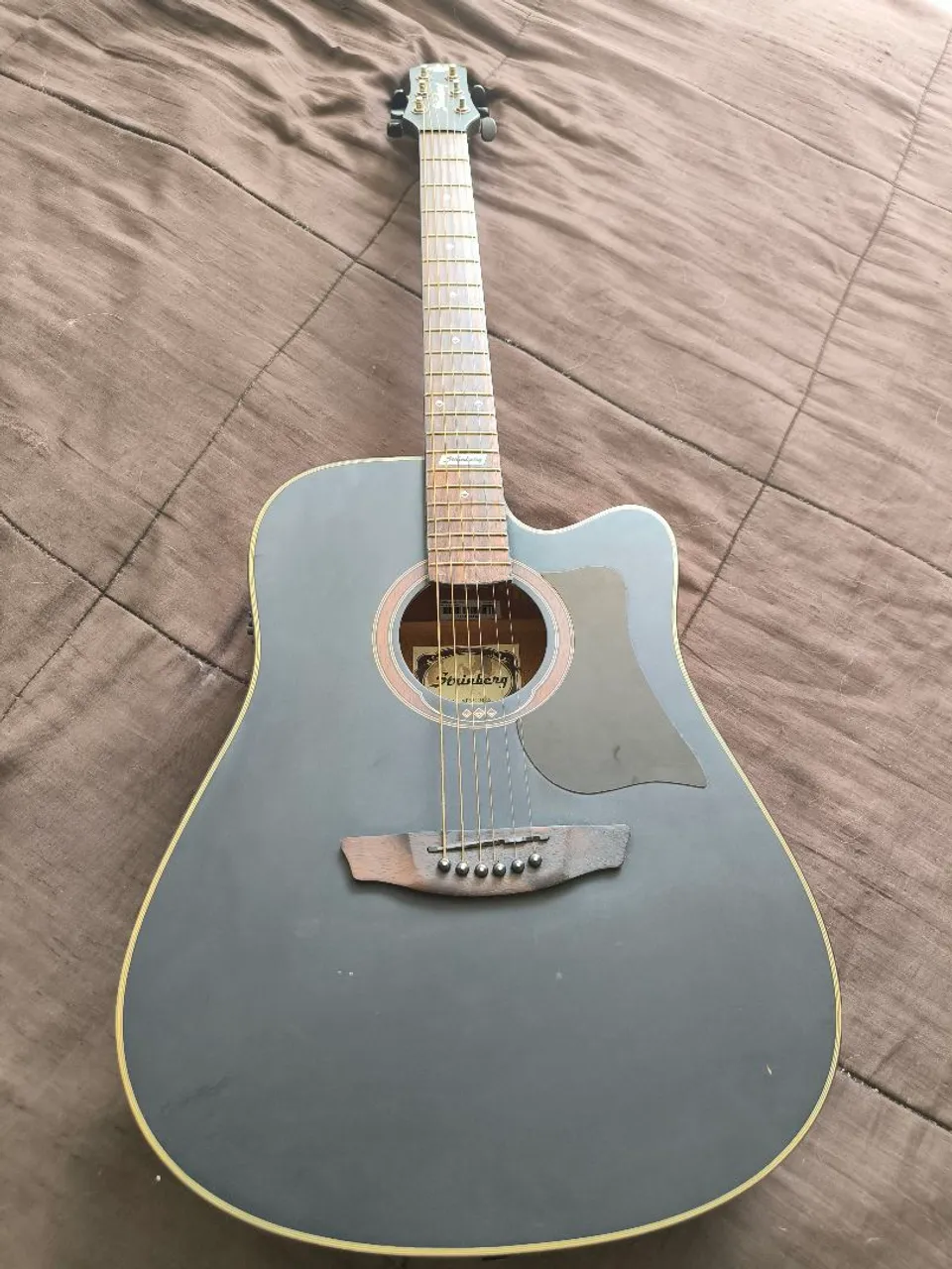 Violão  Elétrico Strinberg AF65C Folk Preto Fosco