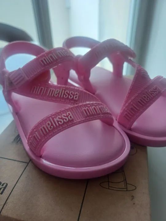 Sandálias Melissa Mini Infantil Rosa - Foto 4