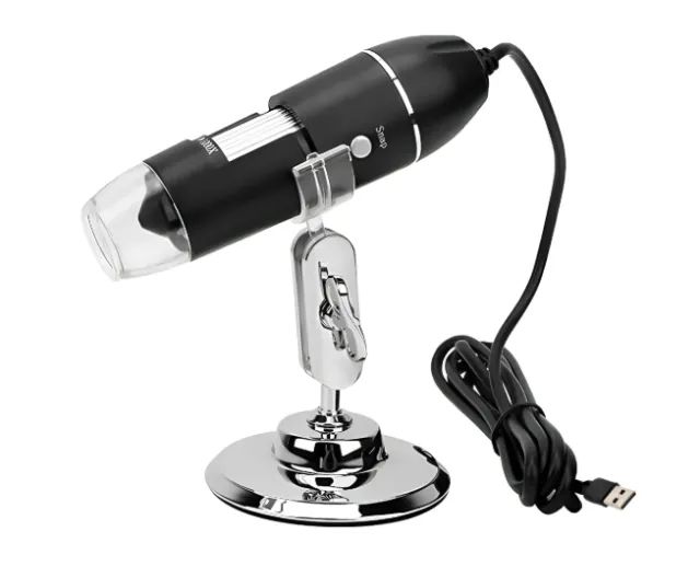Lupa Microscópio Digital Usb 1000x Com Suporte Ajustável