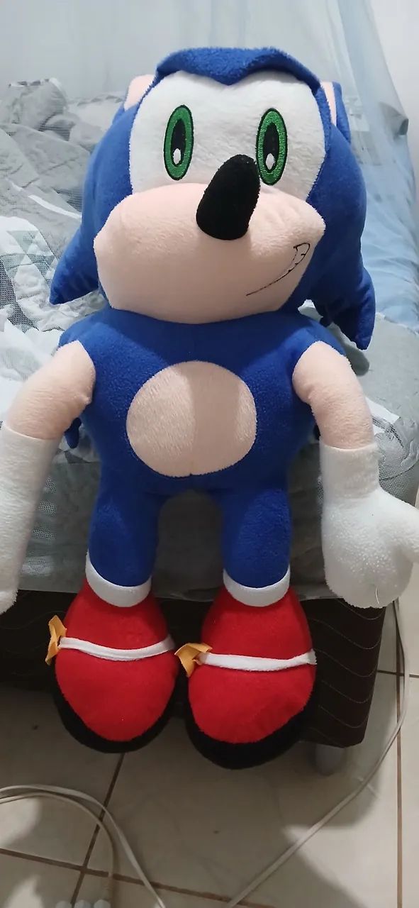 Sonic de Pelúcia Gigante- Original Brinquedos e Jogos Jardim