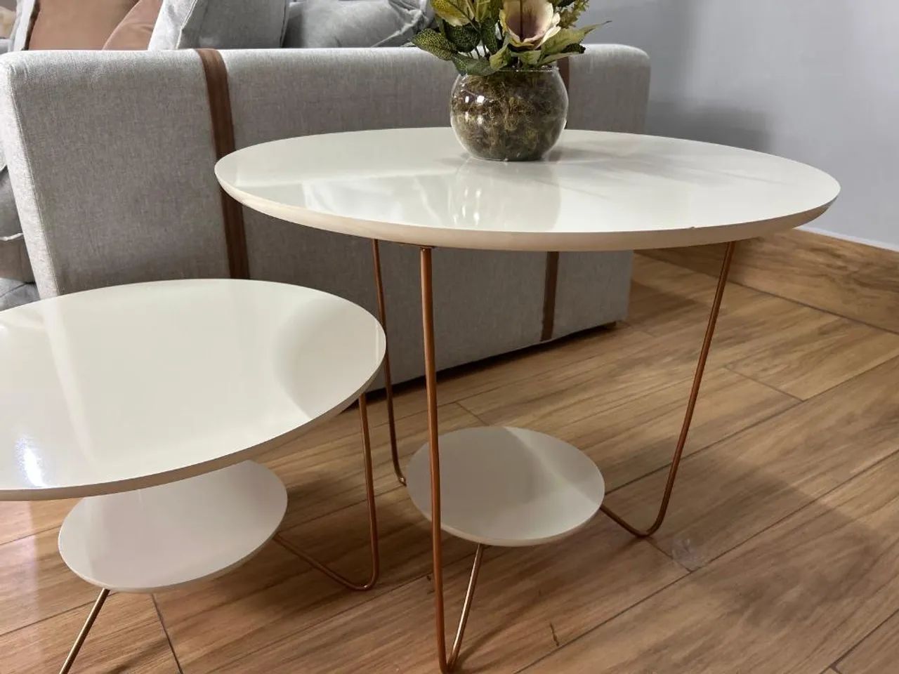 Conjunto de Mesa Liz - Off White Produto Novo 