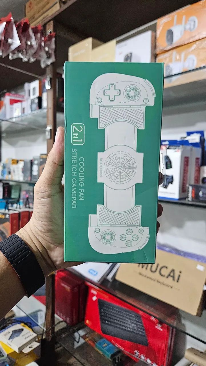 Controle gamepad bluetooth data frog x3 com cooler  - Foto 3
