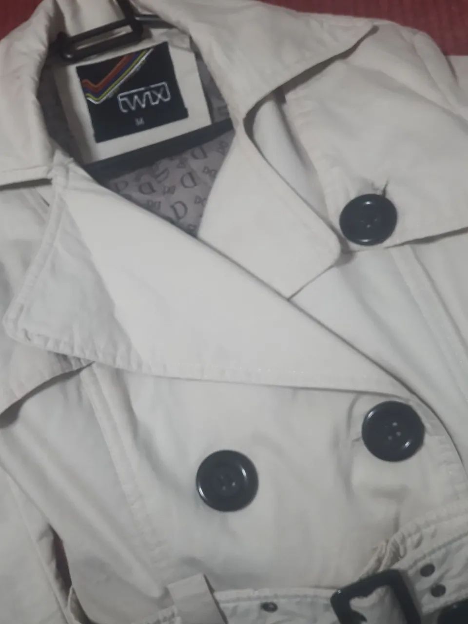 Casaco Trench Coat Bege Feminino - Foto 3