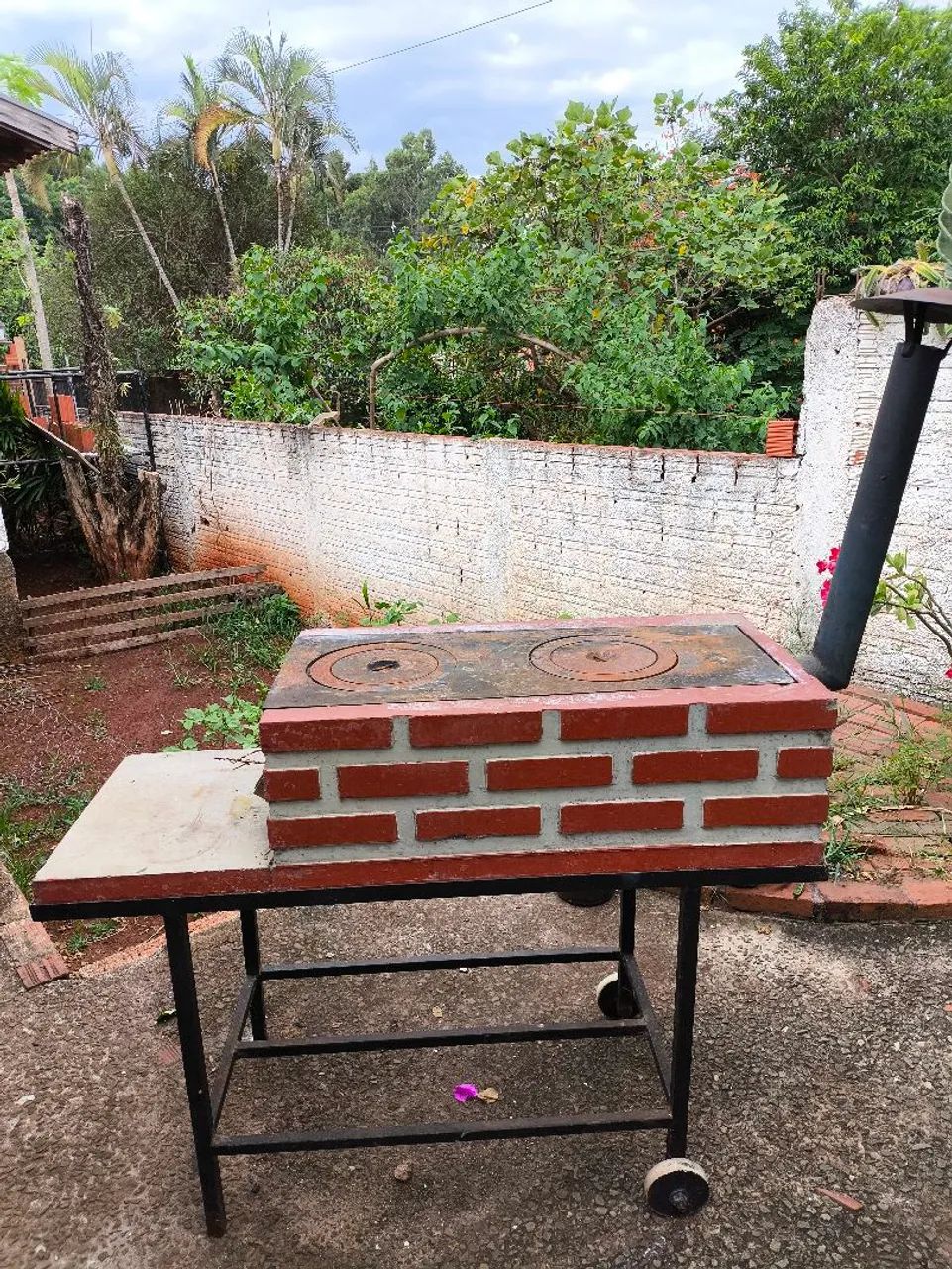 Fogão a Lenha de tijolos - Usado em ótimo estado - Foto 2