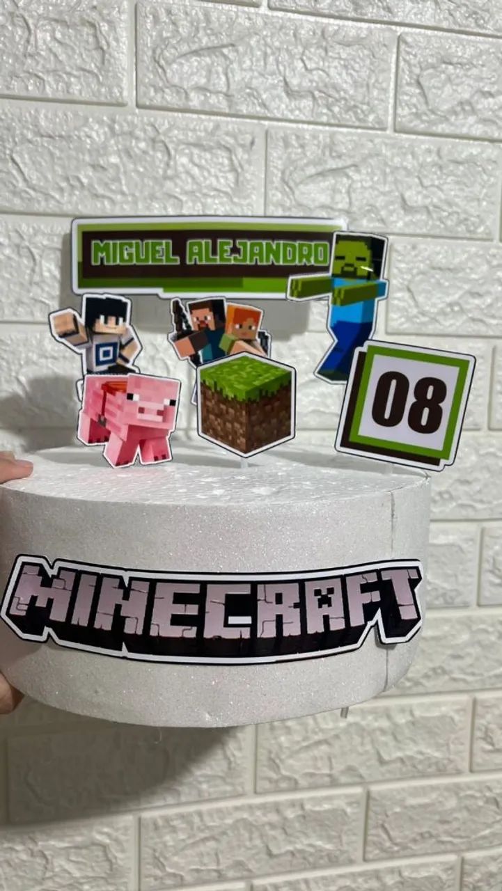 Sacola de presente Minecraft personalizada - Foto 2