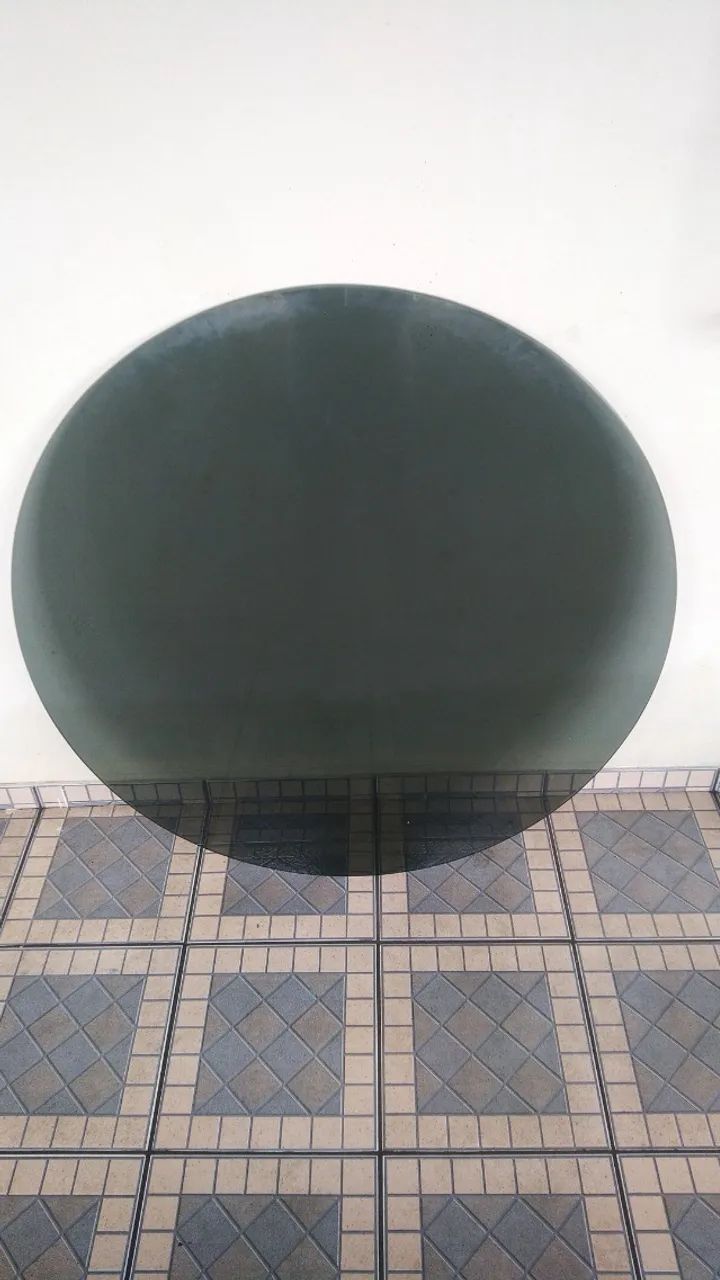Tampo de mesa em vidro 1 metro diâmetro  - Foto 2