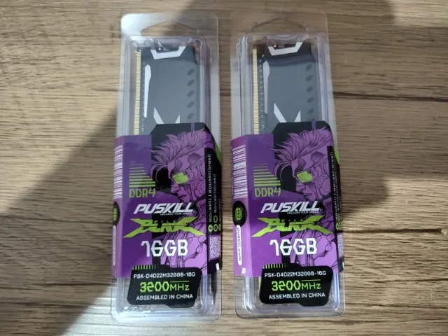 Memória DDR4 Pc 32gb PuSkill Kill Blade (16gb x2) 3200 Mhz, NOVAS - Aceito Cartão / Pix