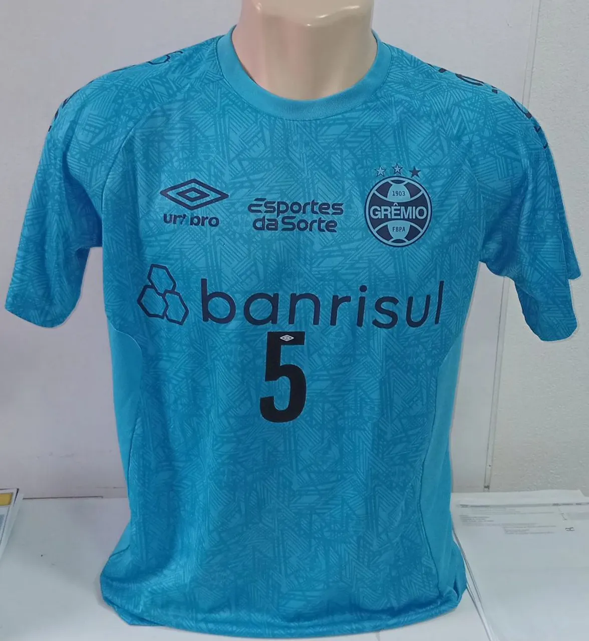 Camisa Grêmio Umbro - Azul - Número 5