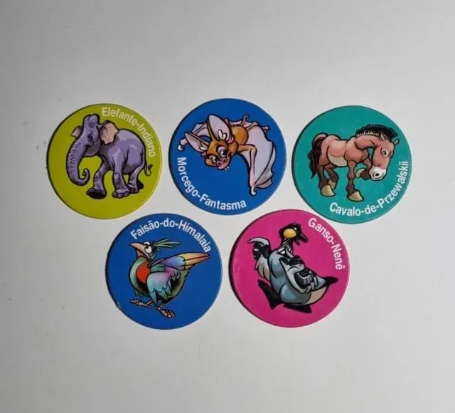 Kit Com 5 Tazos Ping Pong