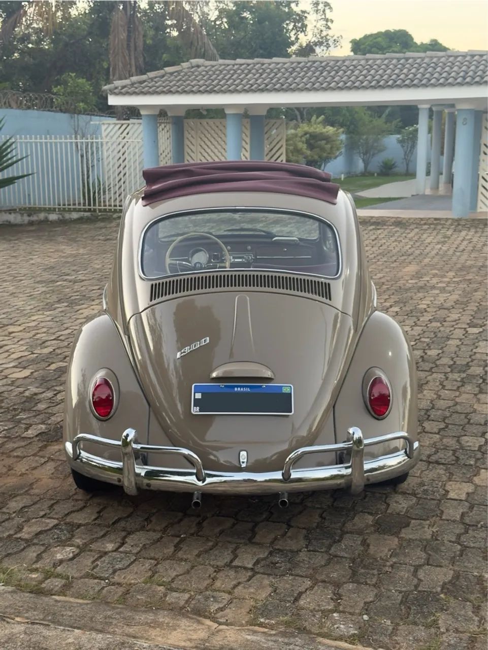 Fusca 1300 1967 - Placa preta - Foto 4