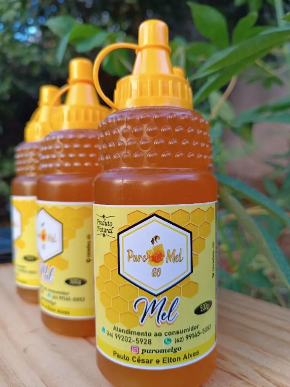 Mel Flor de Aroeira Bisnaga 500 G - Foto 4