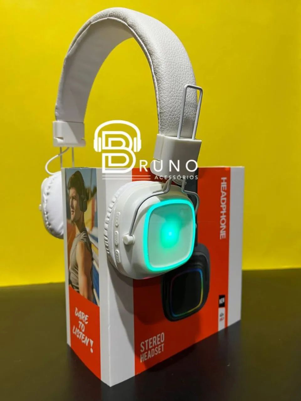 Headphone Bluetooth com LED - Design Moderno e Som Imersivo - Foto 4