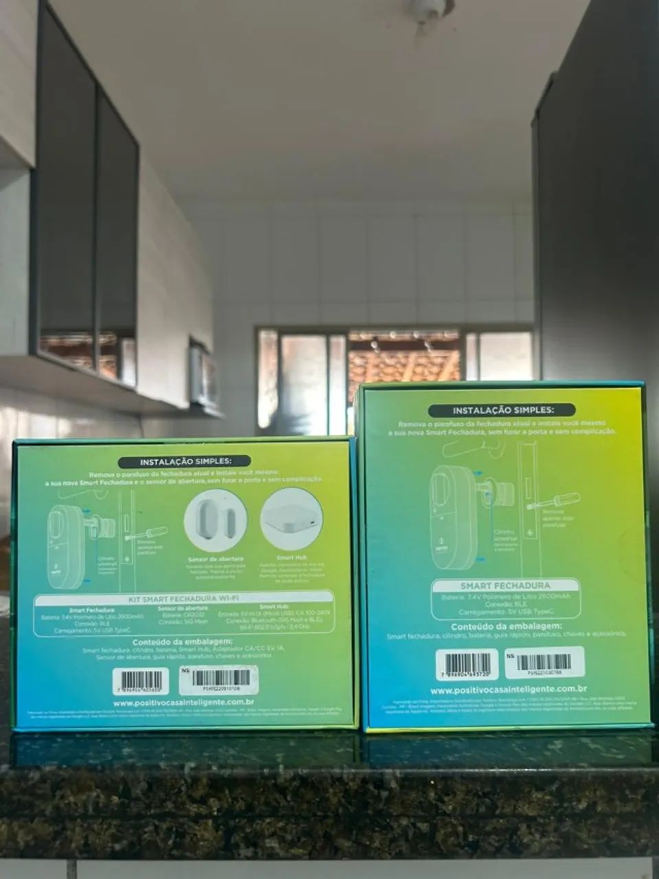 2 Kit Smart Fechadura Wi-fi Positivo Casa Inteligente, Conexão Prata  - Foto 2