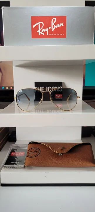 Óculos de sol Ray-Ban Aviator original - Foto 5