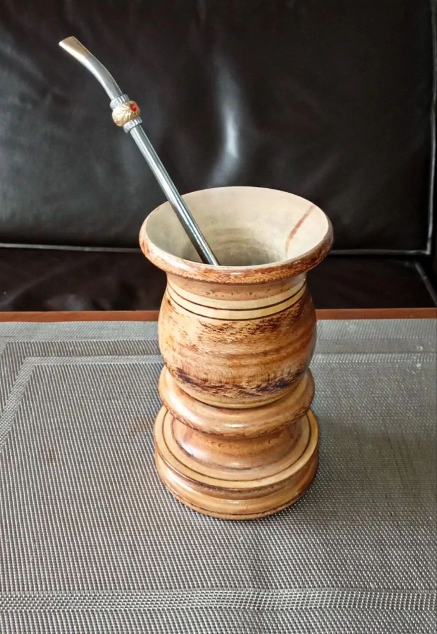 Chimarrão em Madeira Artesanal  - Foto 4