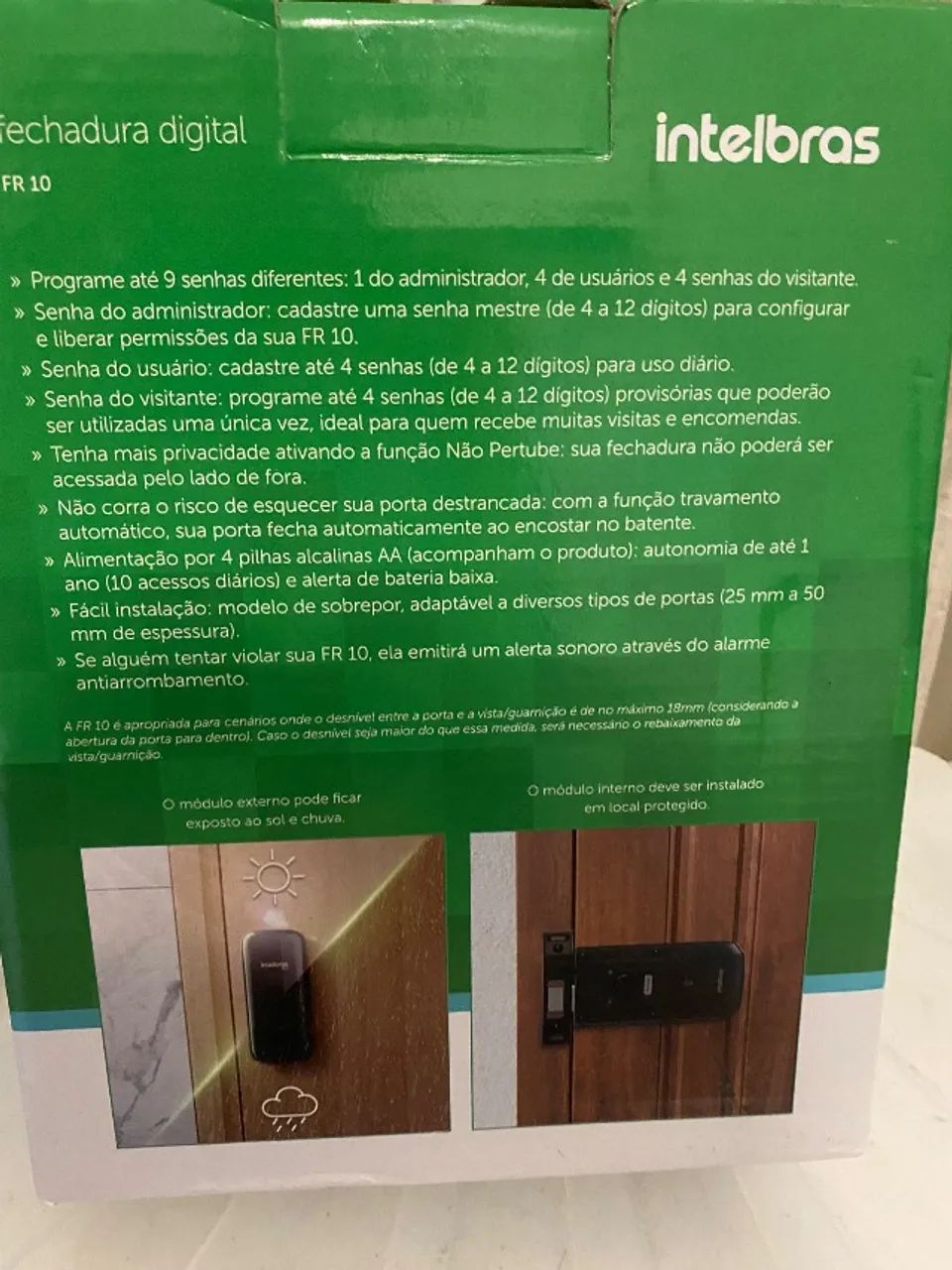 Fechadura digital FR10 Intelbras  - Foto 3