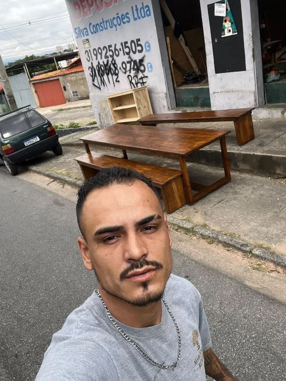 Mesa de madeira sob medida 