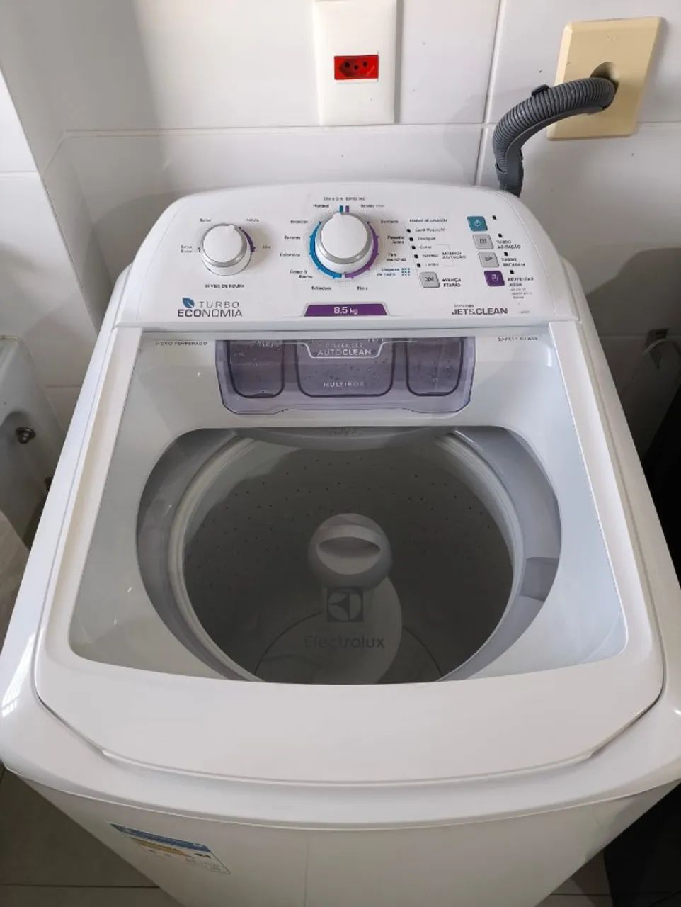 Lava roupas - Electrolux (Turbo economia) 8,5 Kg - Semi Nova - Foto 3