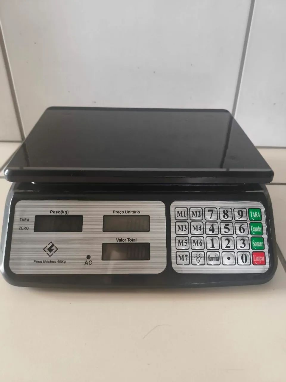 Balança digital 40 kg preta Premium total - Foto 3