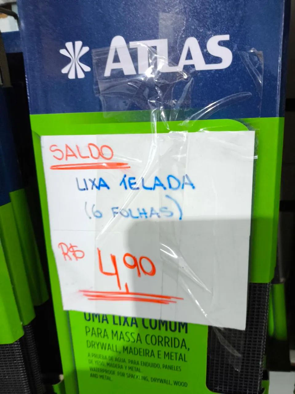 Lixa telada Atlas R$4,90 Pix COM 6  - Foto 2