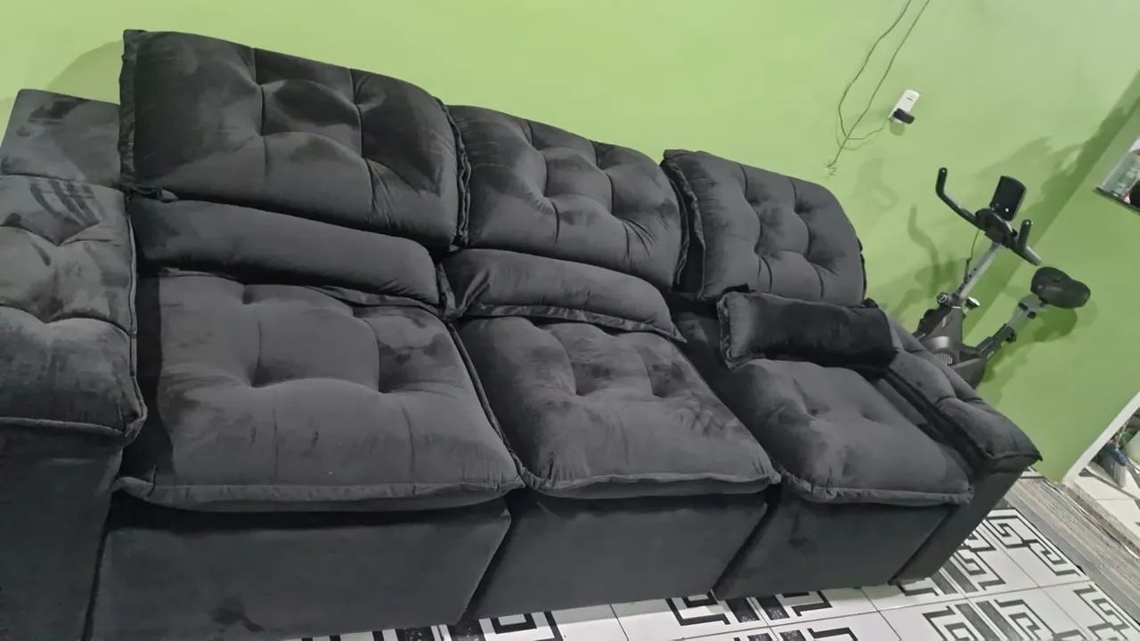 SOFÁ LUXO 3 LUGARES COM PILLOW TOP  - Foto 4