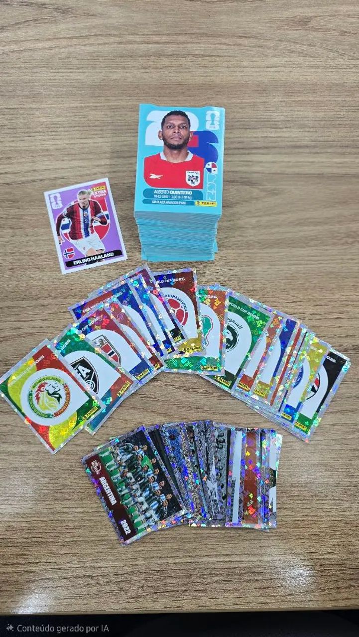 Lote com 625 fgirunhas da Copa 2026