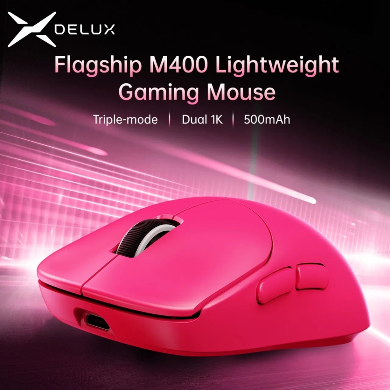 Mouse Gamer Sem Fio Delux M400 (Tri-Mode) - Foto 2