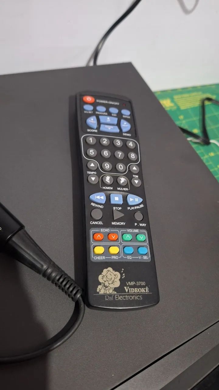 Karaokê raf vmp- 3700 completo c/controle remoto e microfone - Foto 2