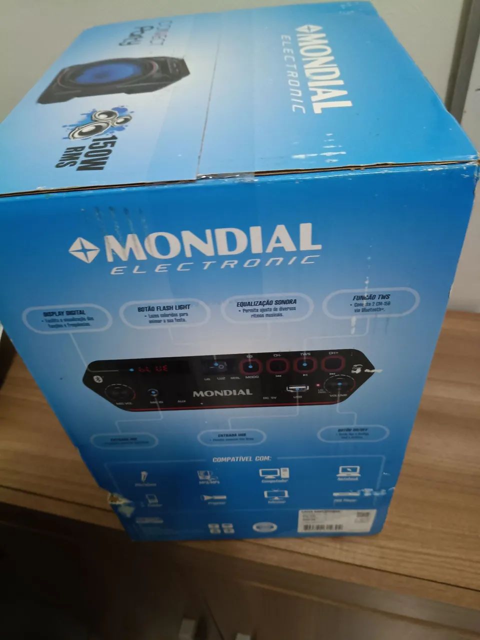 Caixa de som Bluetooth mondial 150W - Foto 2