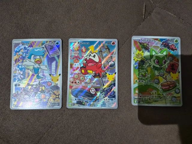 Cartas Pokémon TCG trio de Paldea