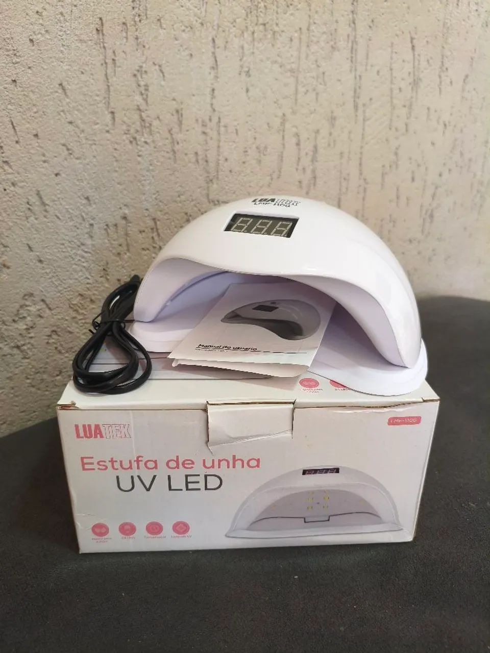 Cabine Estufa de Unhas de Gel Fibra LED UV - Foto 2