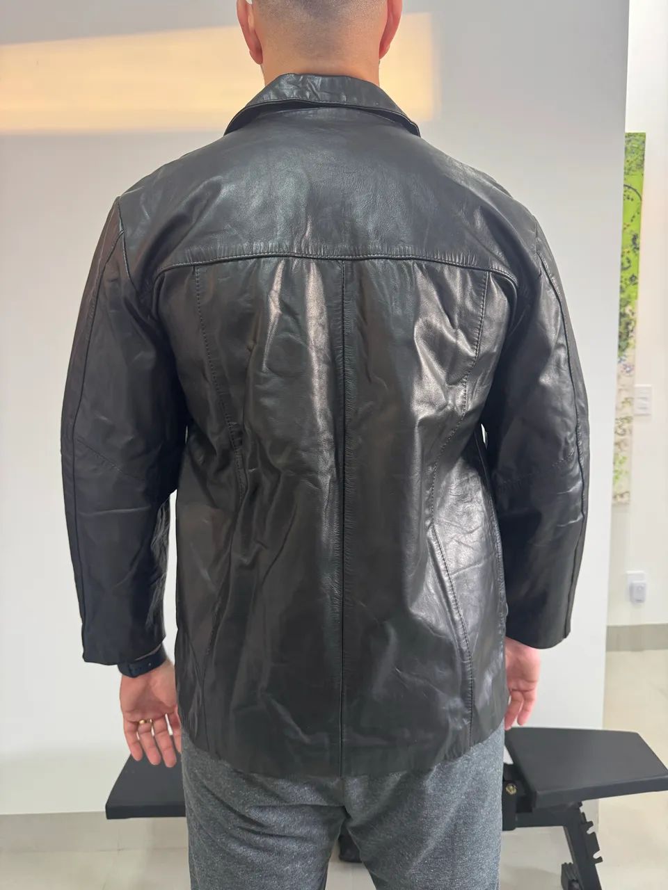 Jaqueta Masculina de Couro - Foto 5