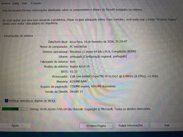 Notebook Acer Aspire i5 11gen 256GB - Foto 5