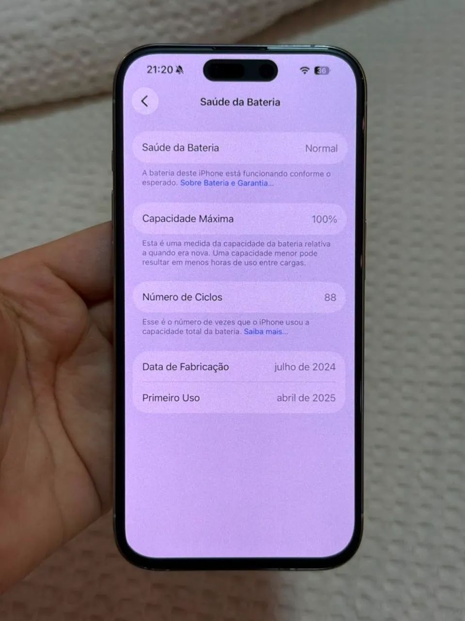 Apple iPhone 15 Pro 256GB branco  - Foto 4